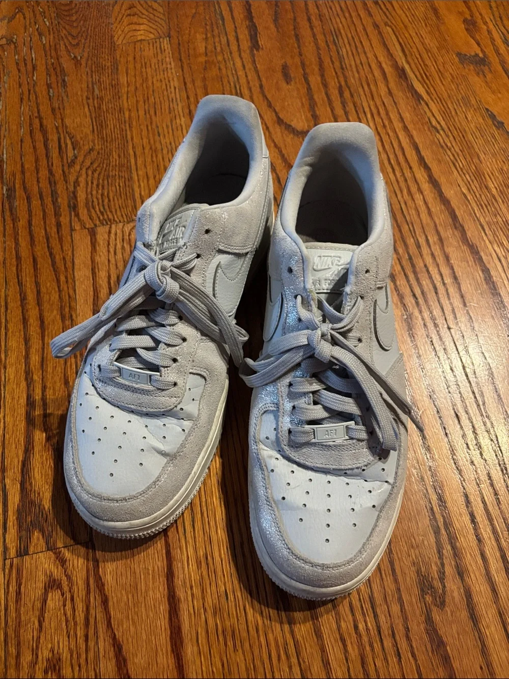 Nike Air Force 1 Low — Light Grayish blue/White